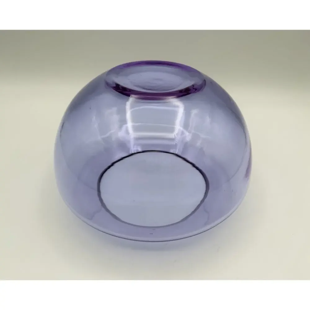 Alexandrite Neodymium Floating Rose Bowl Vase 5” Beveled Rim Art Glass
